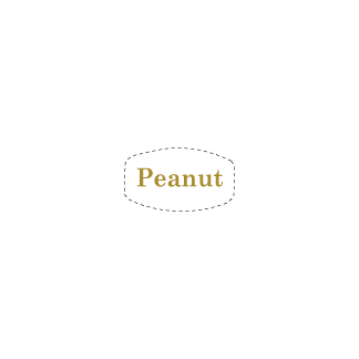 Peanut on white