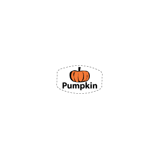 Pumpkin on white