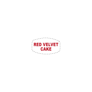 Red Velvet Cake on white