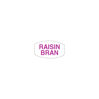 Raisin Bran on white