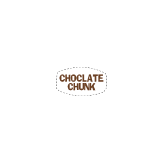 Chocolate Chunk bakery flavor label deli