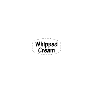 Whipped Cream Label