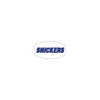 Snickers on white