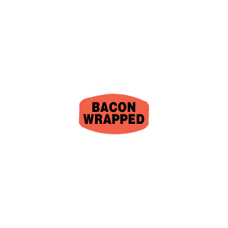 Bacon Wrapped bakery deli label