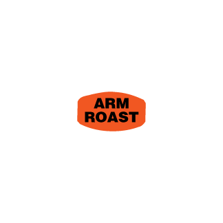 Arm Roast meat label