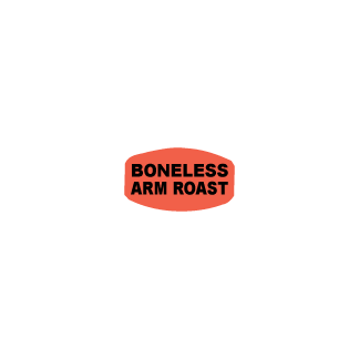 Boneless Arm Roast meat label