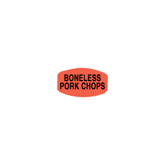 Boneless Pork Chops meat label