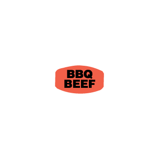 Bar-B-Q Beef meat label