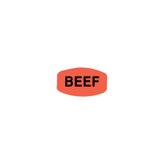 Beef meat label