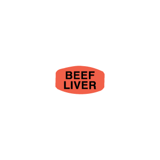 Beef Liver meat label