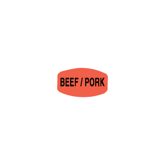 Beef/Pork meat label