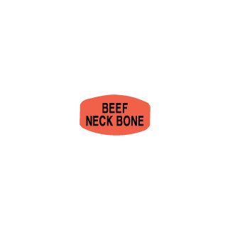 Beef Neck Bone meat label