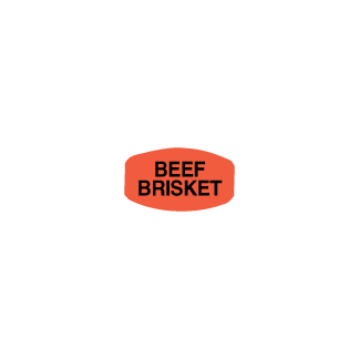 Beef Brisket meat label