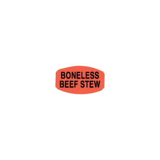 Boneless Beef Stew meat label