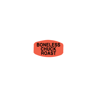 Boneless Chuck Roast meat label