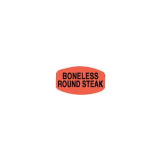 Boneless Round Steak meat label