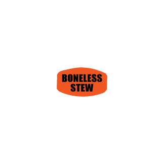 Boneless Stew meat label