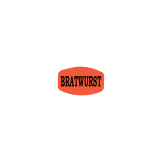 Bratwurst meat label
