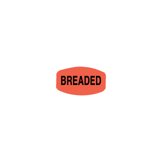 Breaded meat bakery deli label