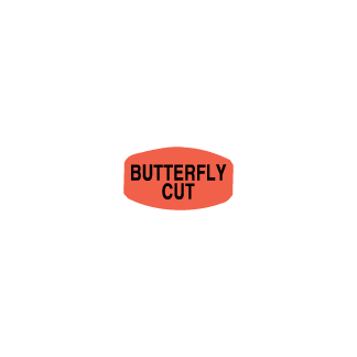 Butterfly Cut meat label