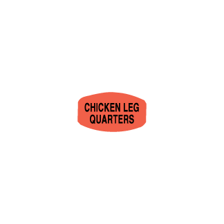 Chicken Leg Quarters meat deli label