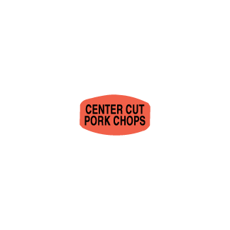 Center Cut Pork Chops meat label