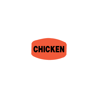Chicken - Black on redglo