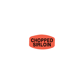 Chopped Sirloin meat deli label