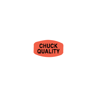 Chuck Quality meat deli label