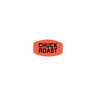 Chuck Roast meat deli label