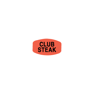 Club Steak meat deli label