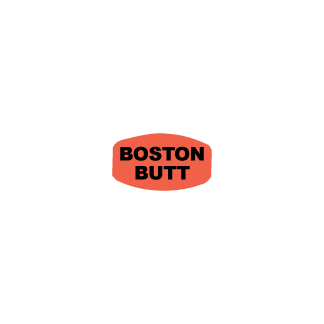 Boston Butt meat label
