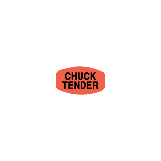 Chuck Tender meat label