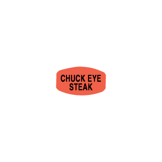 Chuck Eye Steak meat deli label