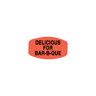 Delicious for Bar-B-Que meat label