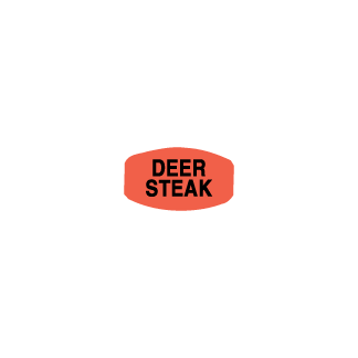 Deer Steak meat label