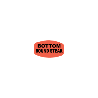 Bottom Round Steak meat label