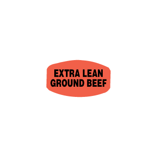 Extra Lean Ground Beef meat label