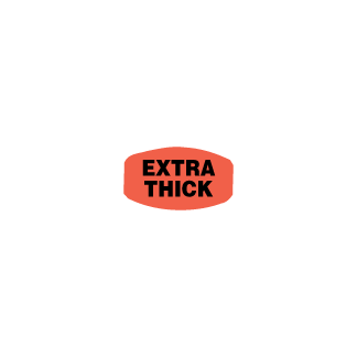 Extra Thick meat label