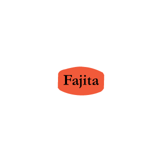 Fajita meat deli produce label