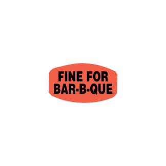 Fine for Bar-B-Que meat label