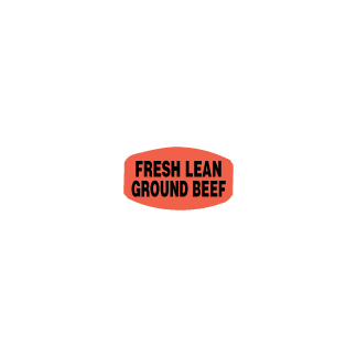 Fresh Lean Ground Beef meat label