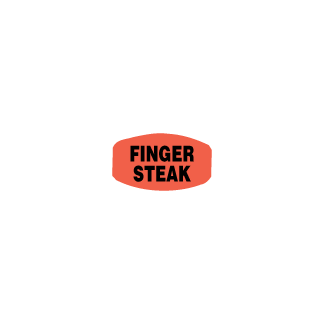 Finger Steak meat label