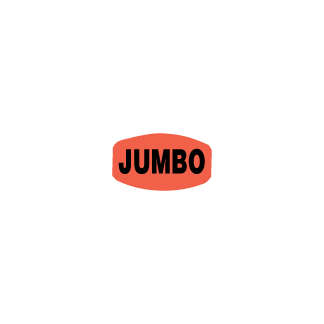 Jumbo  Black on redglo