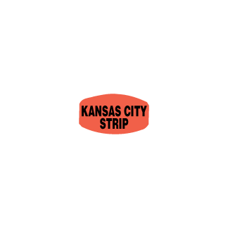 Kansas City Strip  Black on redglo