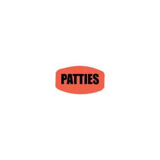 Patties  Black on redglo