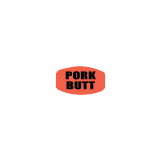 Pork Butt  Black on redglo