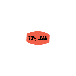 73% Lean pricing label