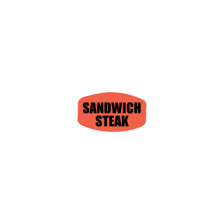 Sandwich Steak  - Black on redglo