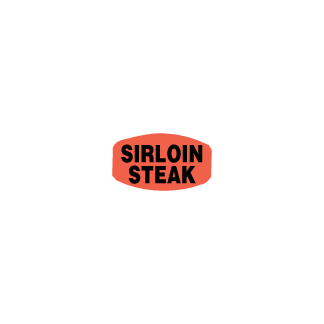 Sirloin Steak - Black on redglo